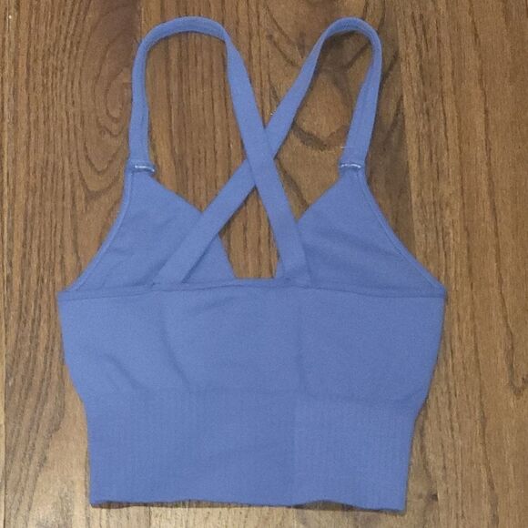 Free People Good Karma Crop Tank XS/S Moroccan Blue - Picture 5 of 5